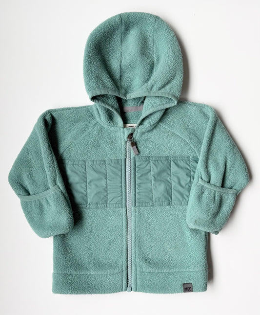 MEC Seafoam Green Hooded Fleece Zip Up (6 Months)