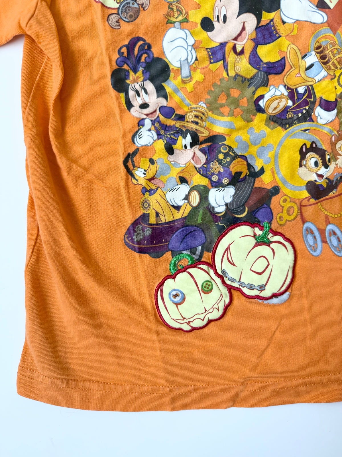Disney Hong Kong Disneyland Halloween Time Orange Character T-Shirt (6/7 Years)