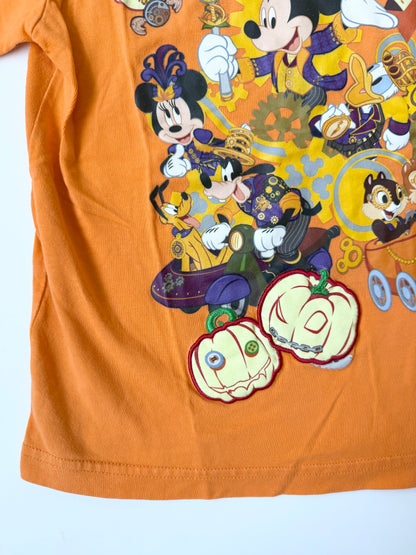 Disney Hong Kong Disneyland Halloween Time Orange Character T-Shirt (6/7 Years)