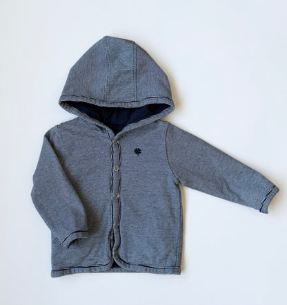 Noppies Blue & White Stripped Reversible Sweater (3-6 Months)