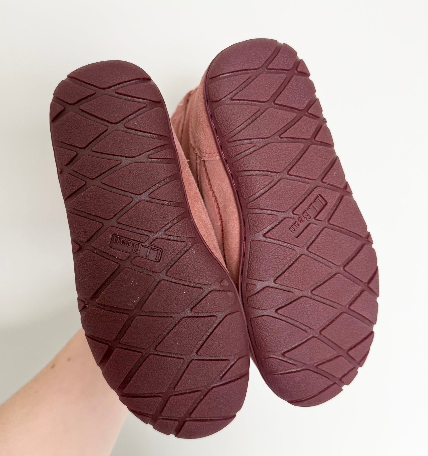 L.L.Bean Pink Suede Wicked Cozy Boots (11)