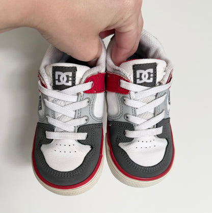 DC Skate Grey & Red Stretch Lace Sneakers (7)