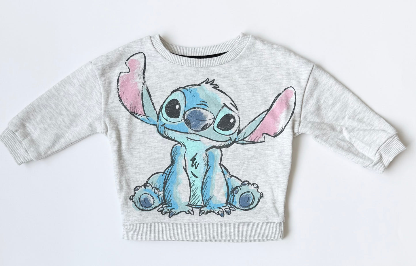 Disney Stitch Light Grey Sweater (18 Months)