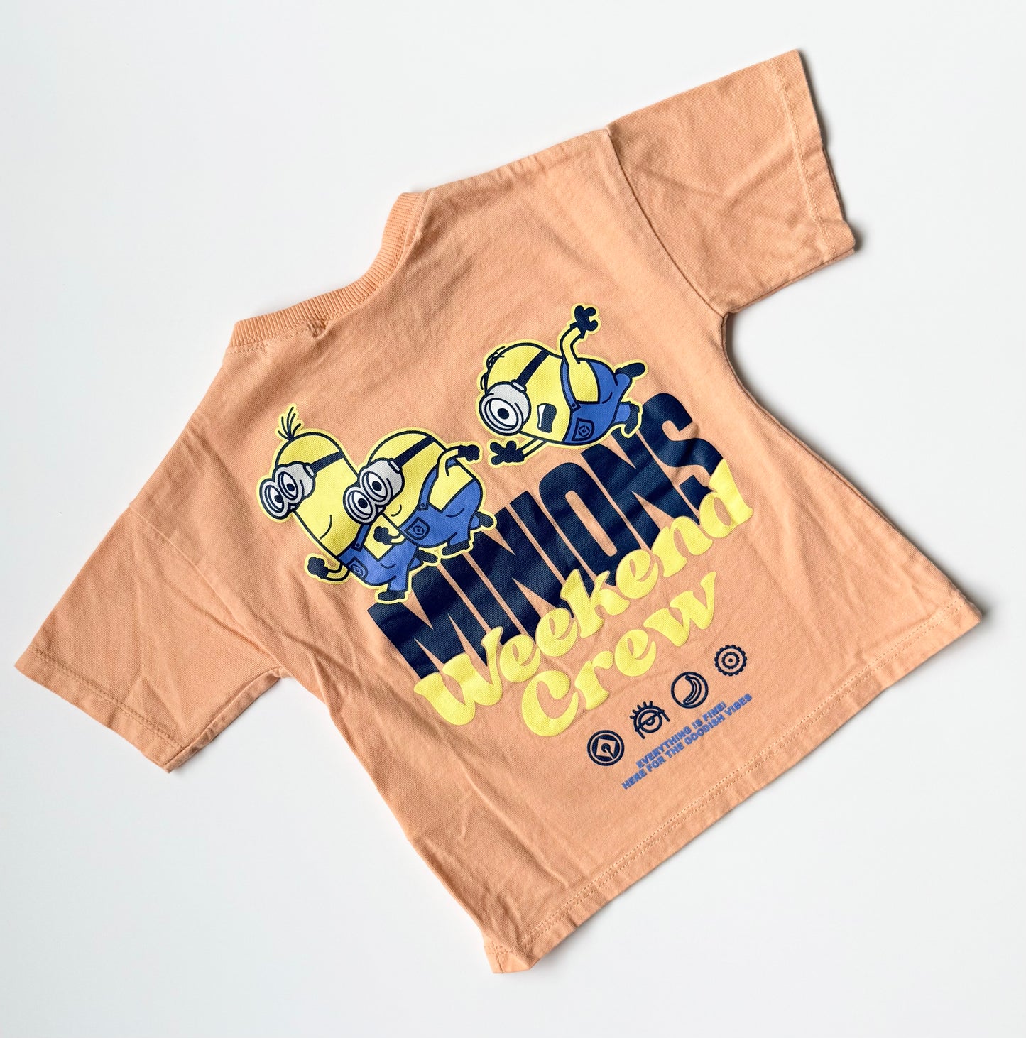 Zara x Despicable Me Minions Orange “Weekend Crew” T-Shirt (18 Months)