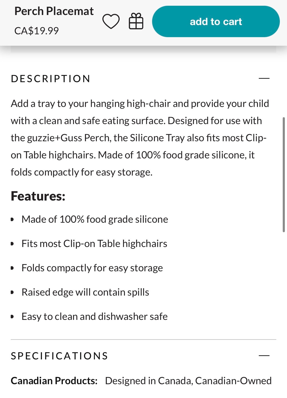 Guzzie + Guss Perch Chair (Black Frame) in Raven & Accessories