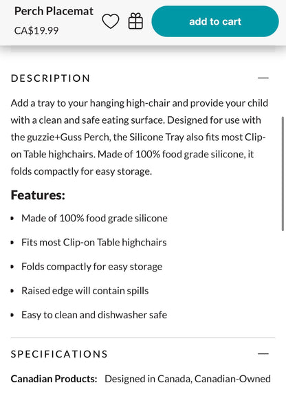 Guzzie + Guss Perch Chair (Black Frame) in Raven & Accessories