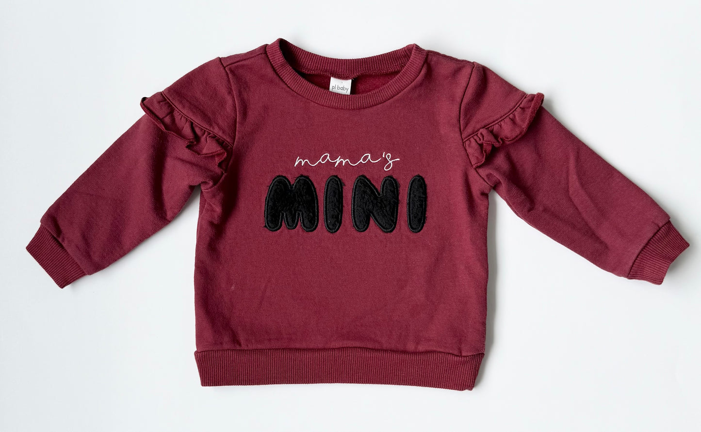 PL Baby Maroon “Mamas Mini” Sweater (18 Months)