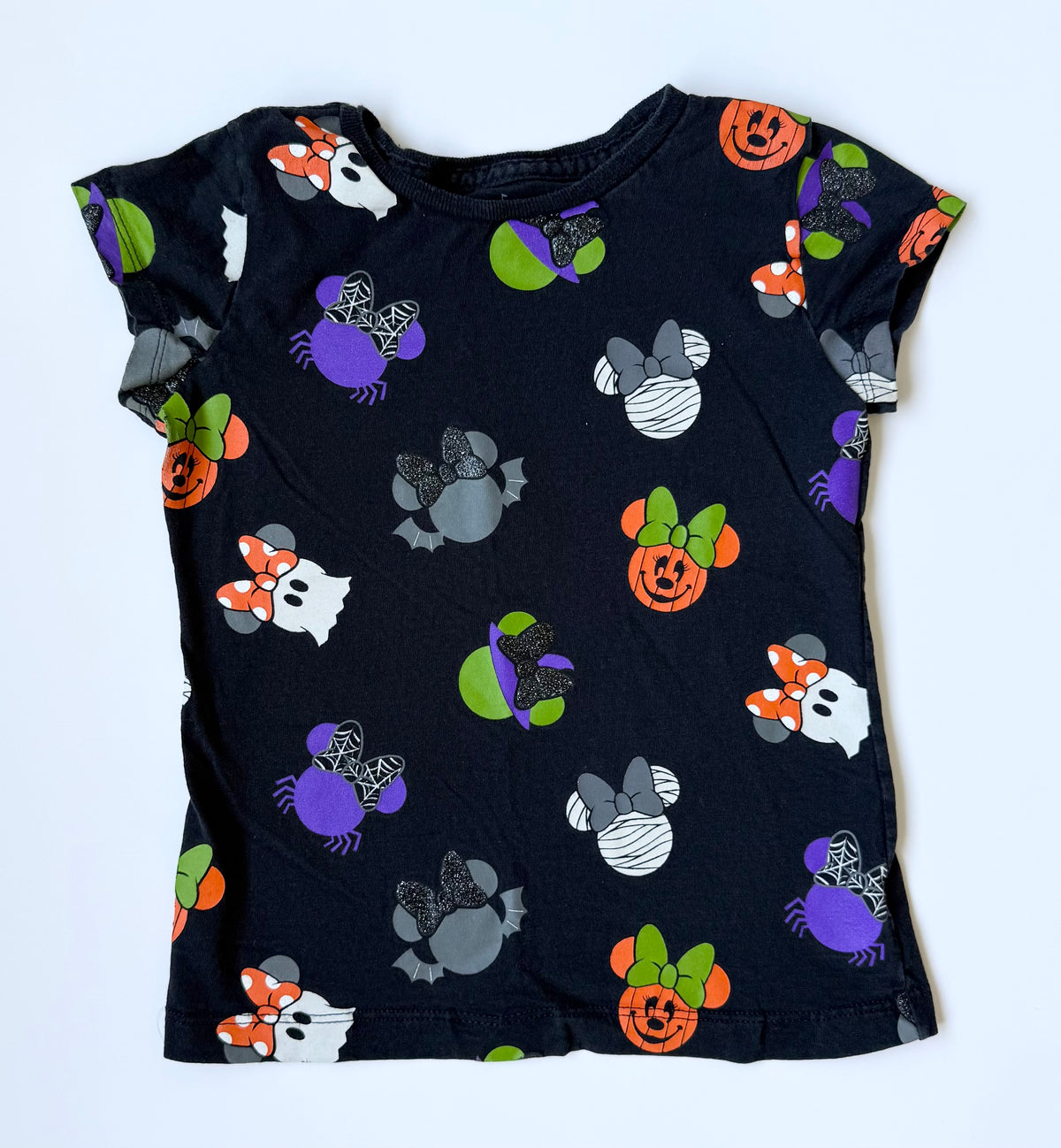 Disney Halloween Black Minnie Costume Heads T-Shirt (5/6 Years)