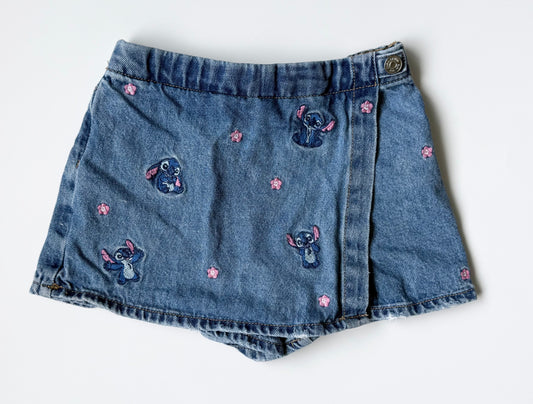 Zara x Disney Lilo & Stitch Jean Stitch Skort (5 Years)