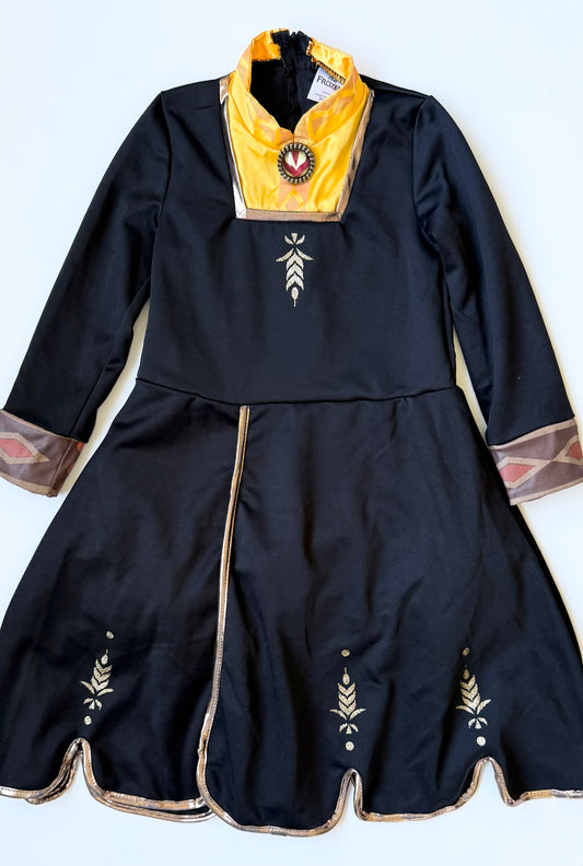 Disney Frozen 2 Anna Black Travel Costume Dress (3-4T)