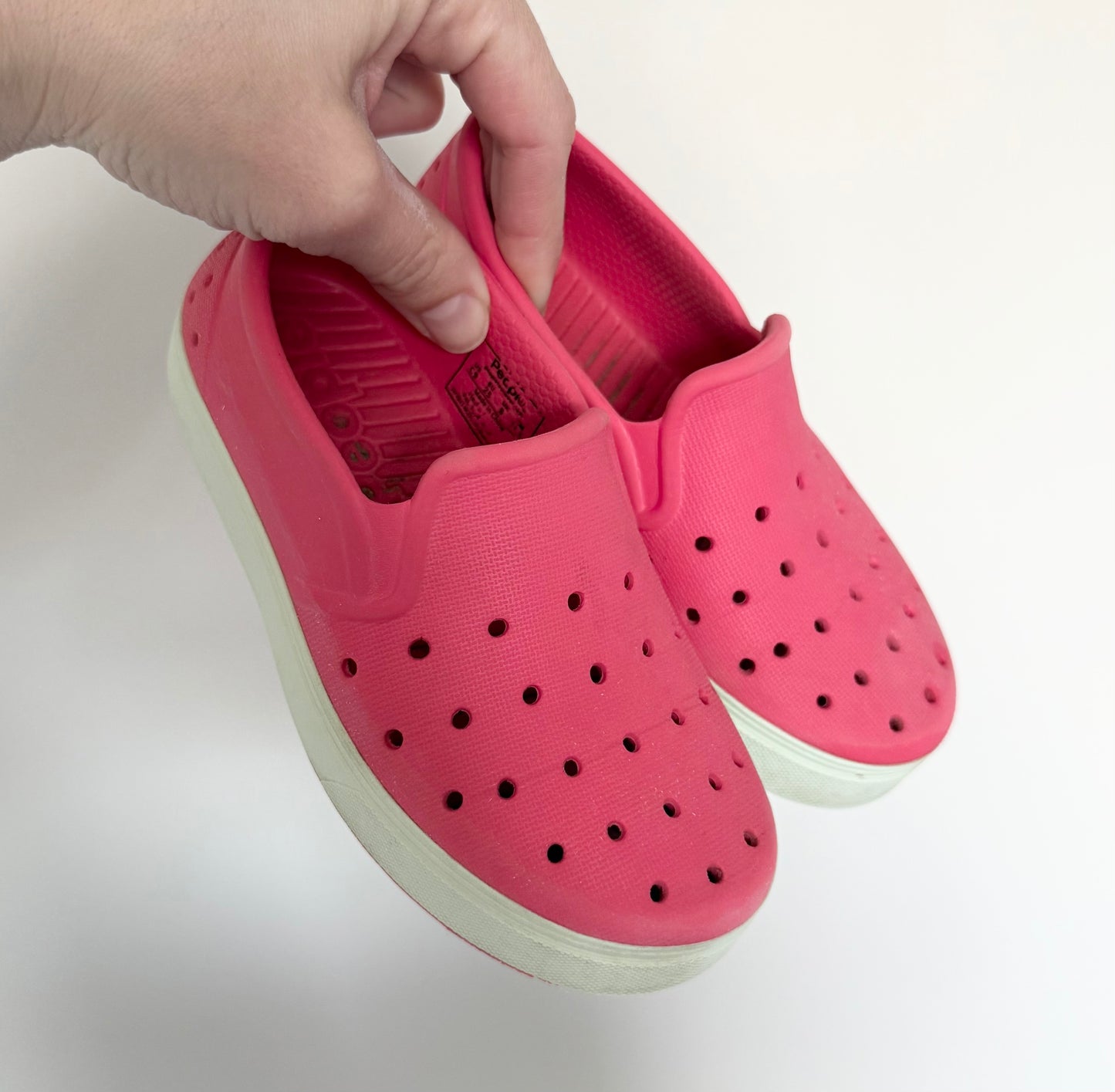 People Coral Pink Slip Ons (9)