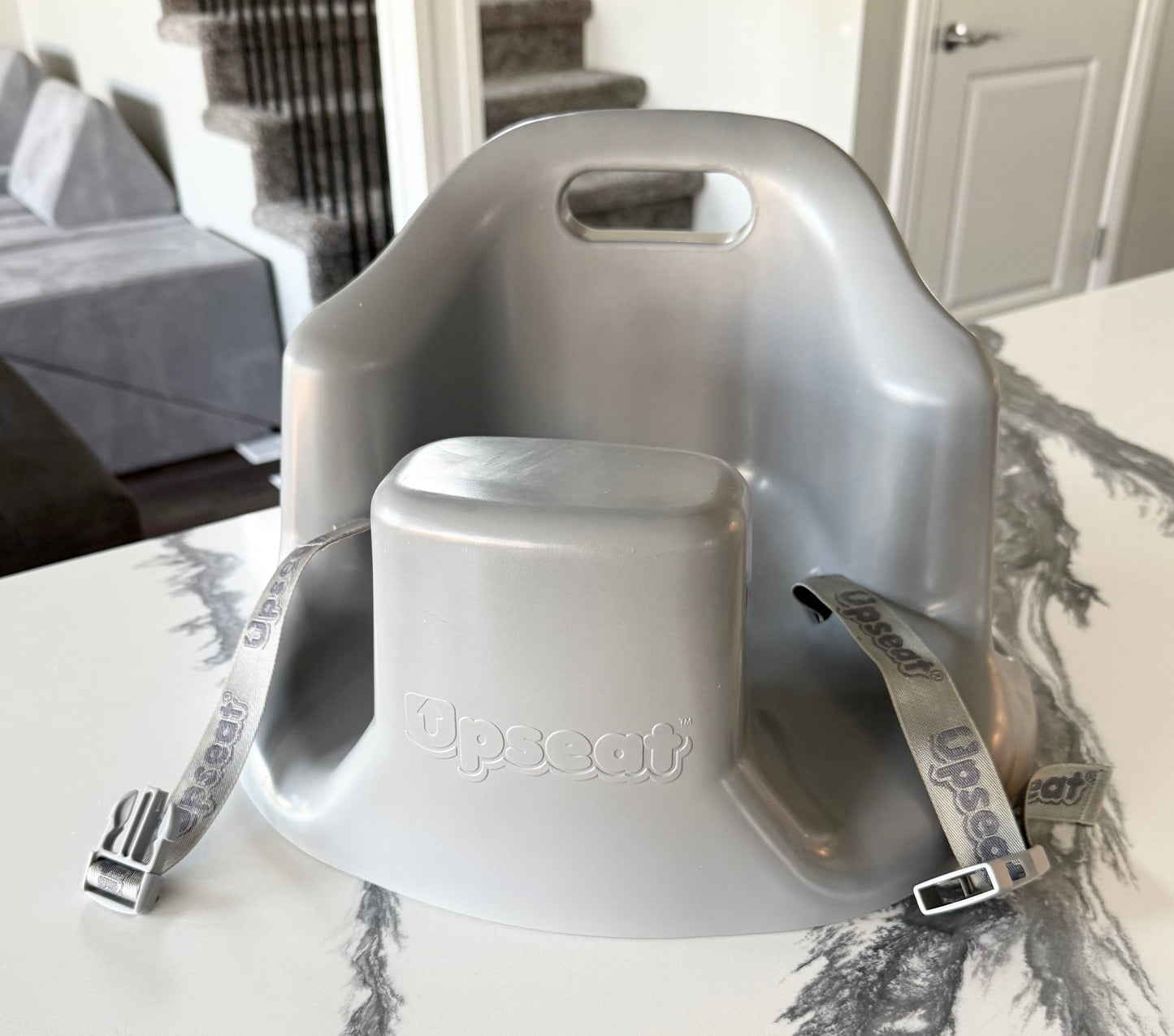 Upseat Baby Floor Seat Booster Chair - Grey