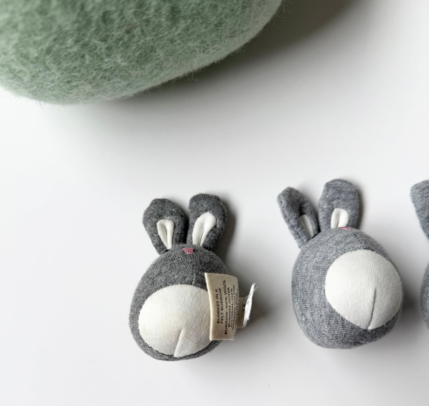 Lovevery Bunnies in a Felt Burrow