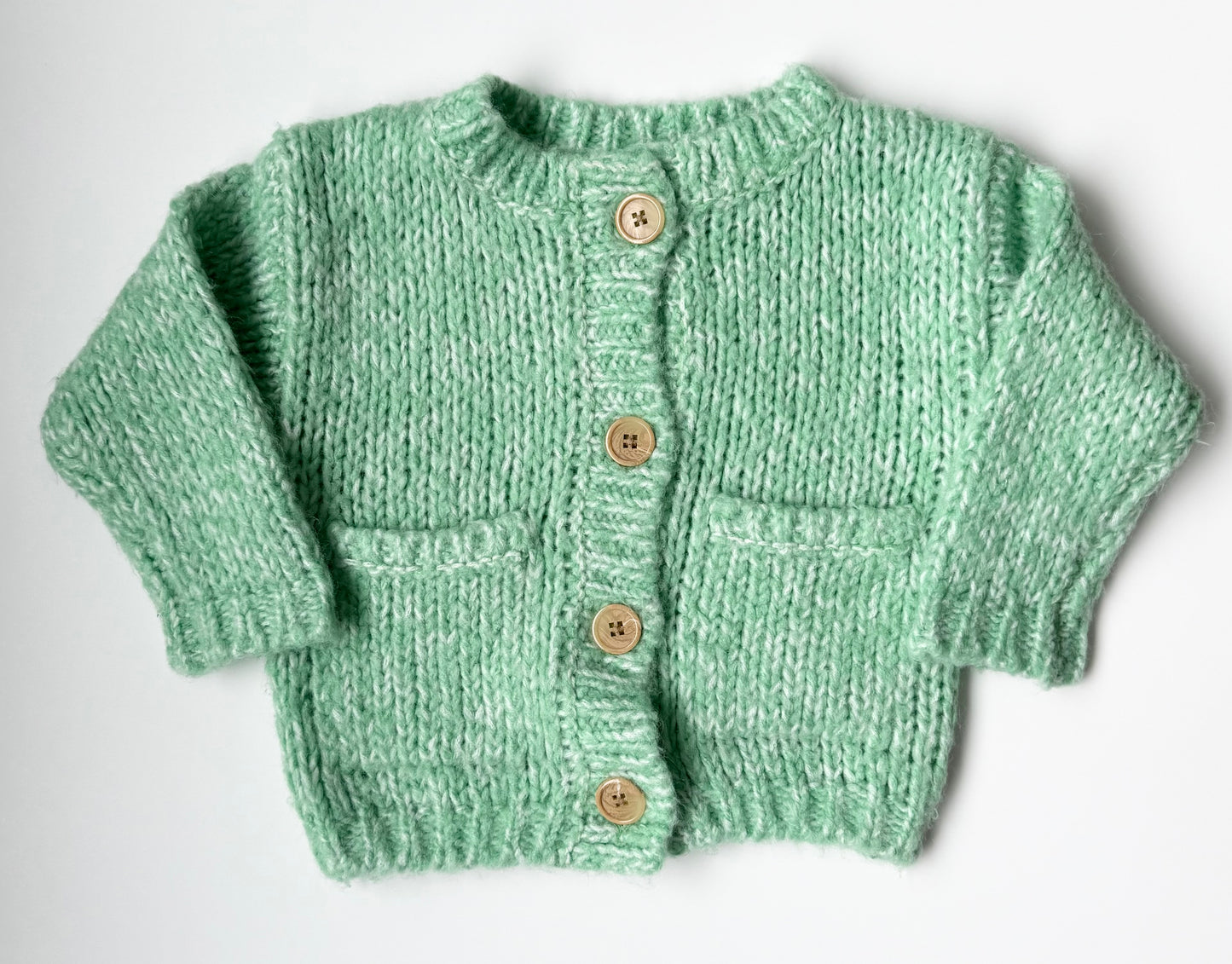 Next Green Chunky Knit Cardigan (12-18 Months)