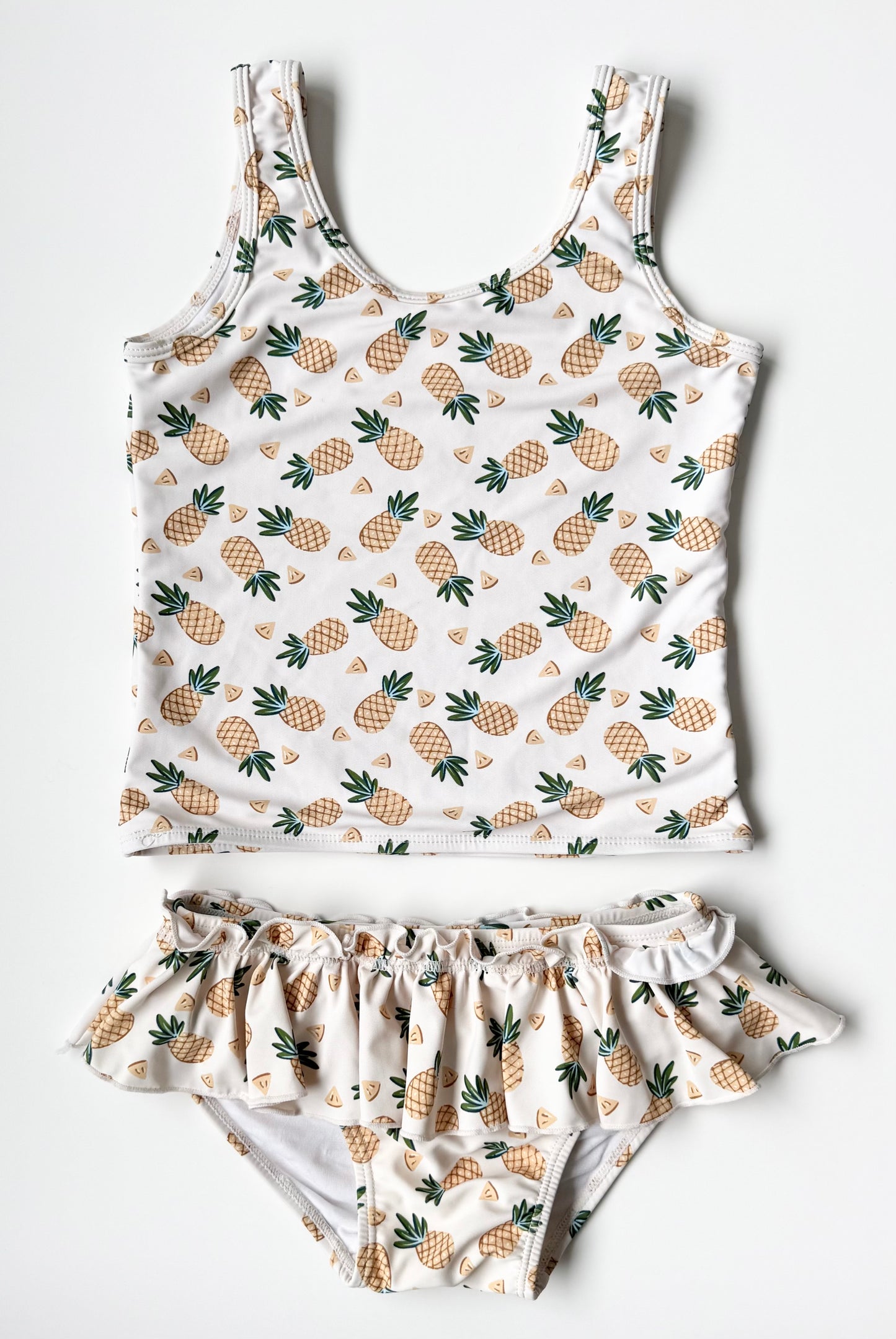 Current Tyed x The Kindred Pineapple Tank & Bottoms Two Piece Swimsuit (6/7 Years)