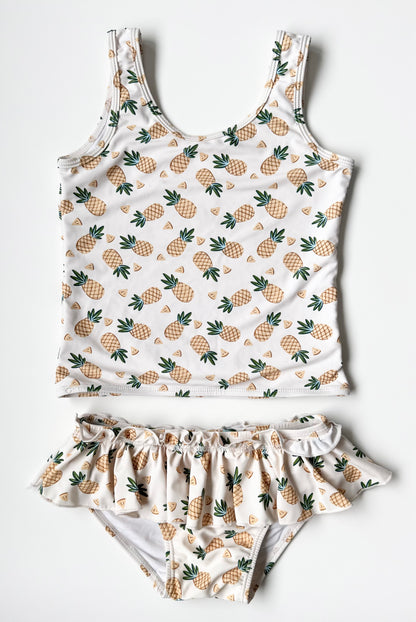 Current Tyed x The Kindred Pineapple Tank & Bottoms Two Piece Swimsuit (6/7 Years)
