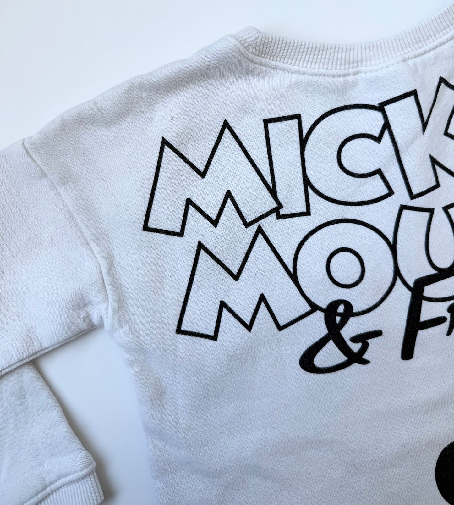 H&M x Disney White Mickey, Pluto & Goofy Sweater (2-3 Years)