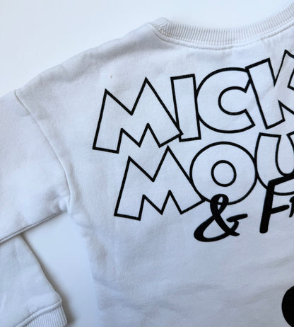H&M x Disney White Mickey, Pluto & Goofy Sweater (2-3 Years)