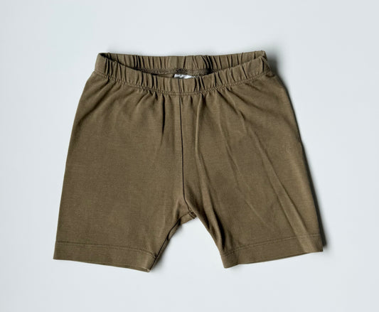 Jax & Lennon Dark Khaki Biker Shorts (3/4 Years)