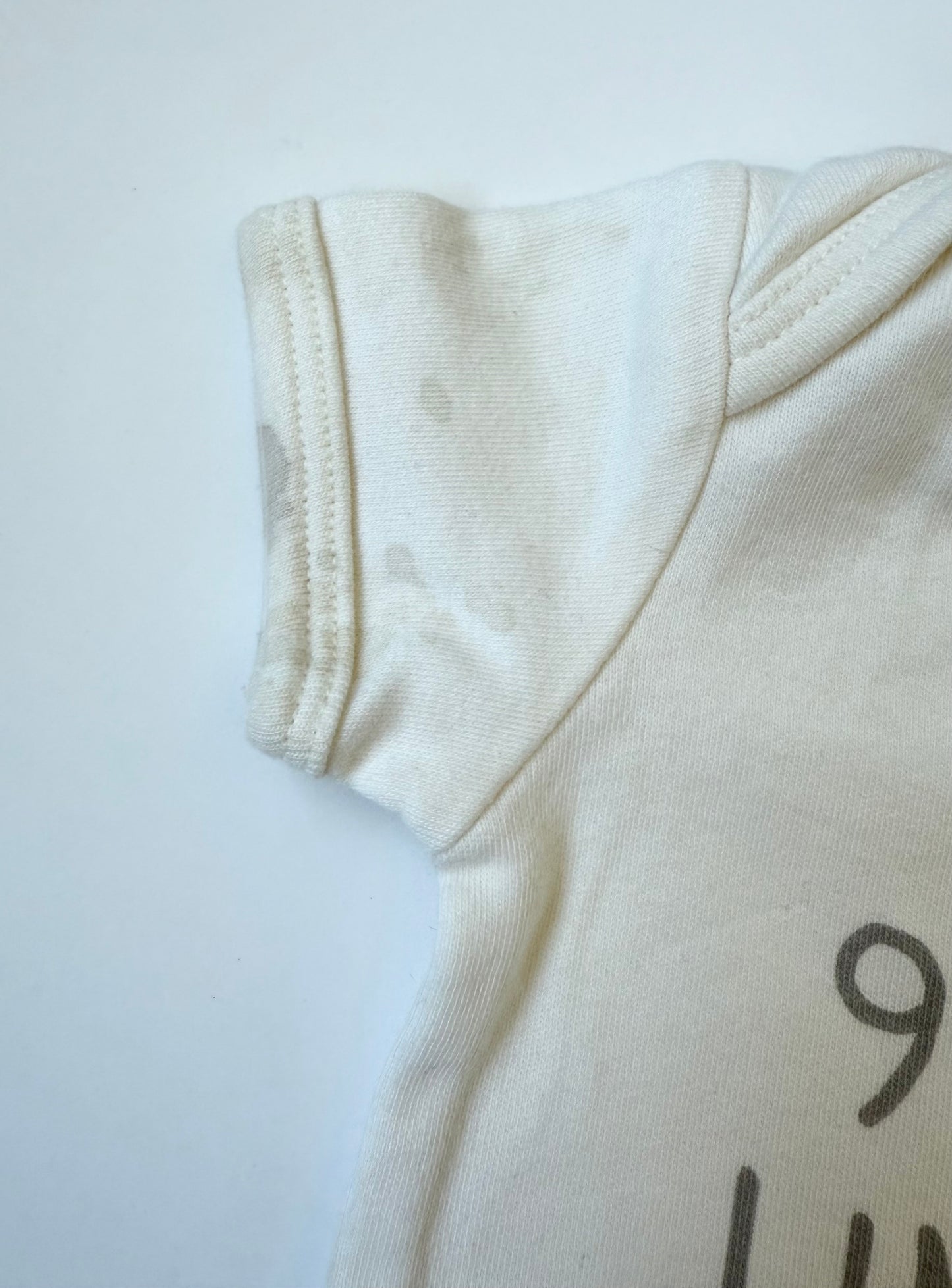 Indigo Baby White “99% Unicorn” Short Sleeve Bodysuit (0-3 Months)