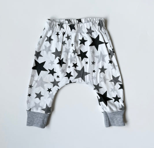 Portage & Main White & Grey Stars Joggers (6 Months)