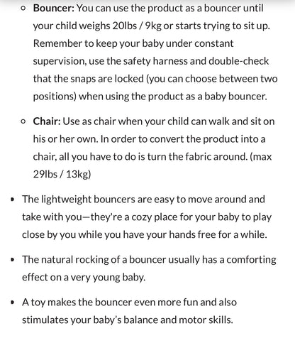 Baby Bjorn Bouncer Bliss 3D Jersey in Light Grey