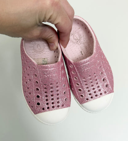 Native Pink Sparkle Jefferson Slip Ons (C6)