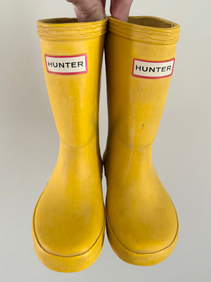 Hunter Yellow Rubber Boots (UK7)