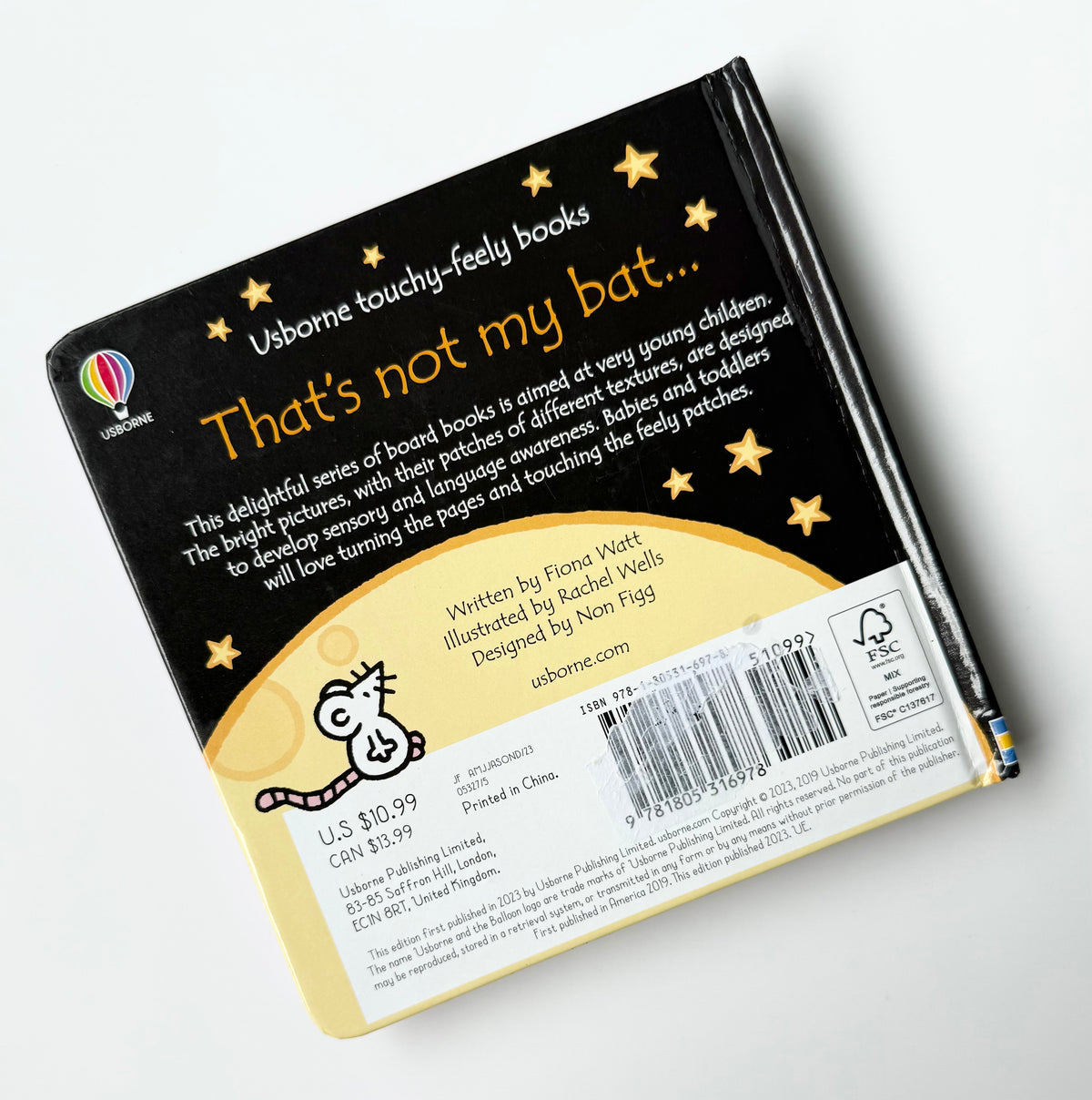 Usborne “That’s Not My Bat” Touch & Feel Board Book