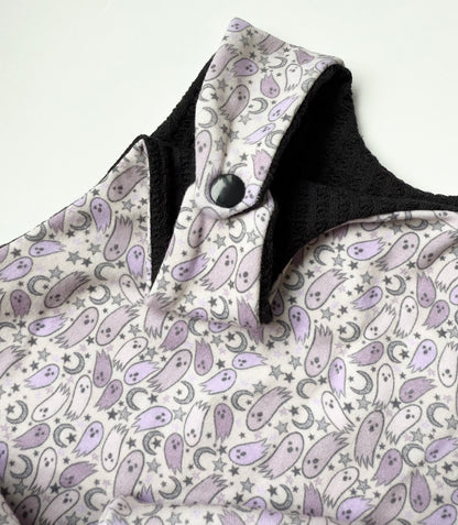 Hudson + Co Purple Ghosts Romper (18-24 Months)