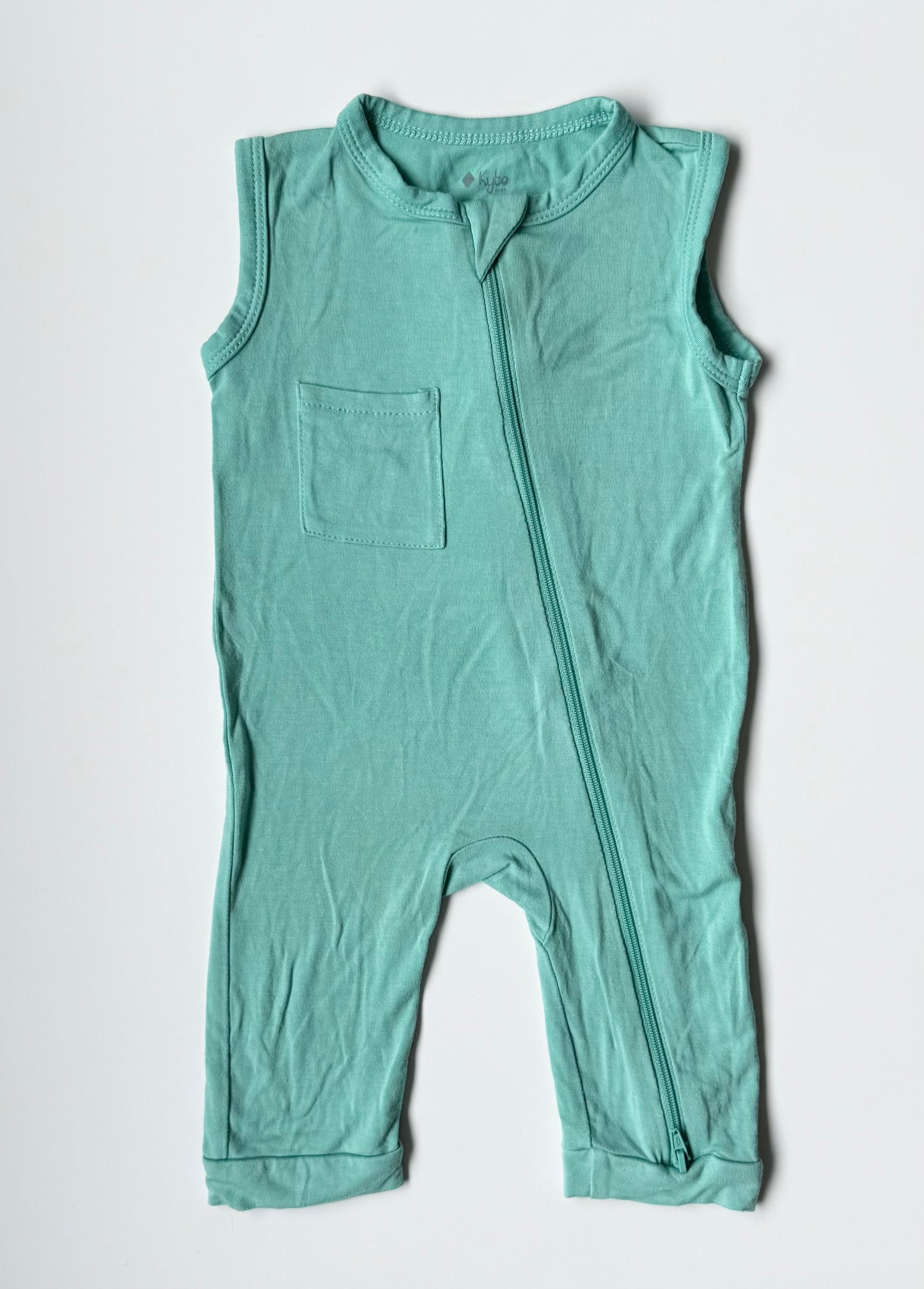 Kyte Jade Sleeveless Zipper Romper (3-6 Months)