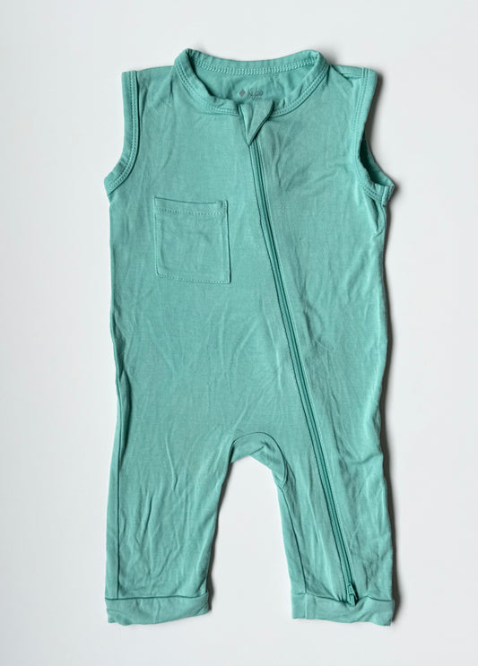 Kyte Jade Sleeveless Zipper Romper (3-6 Months)