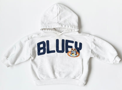 Zara x Bluey White “Bluey” Hoodie (2T)