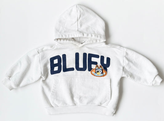 Zara x Bluey White “Bluey” Hoodie (2T)