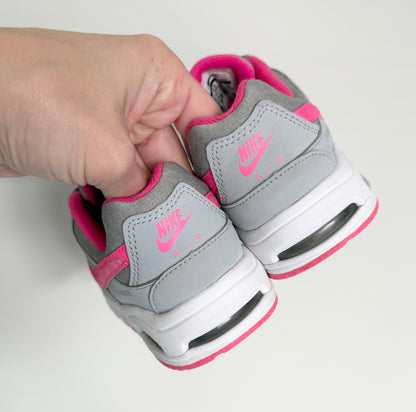 Nike Air Max Command Flex Grey & Pink Lace Up Sneakers (9)