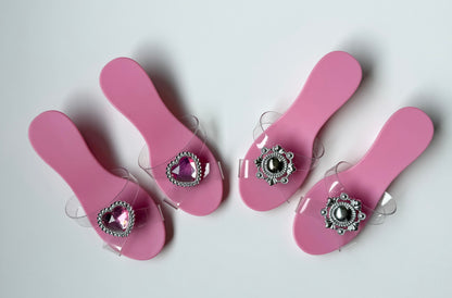 Pink Dress Up Shoes Bundle - Two Pairs (8/9T)