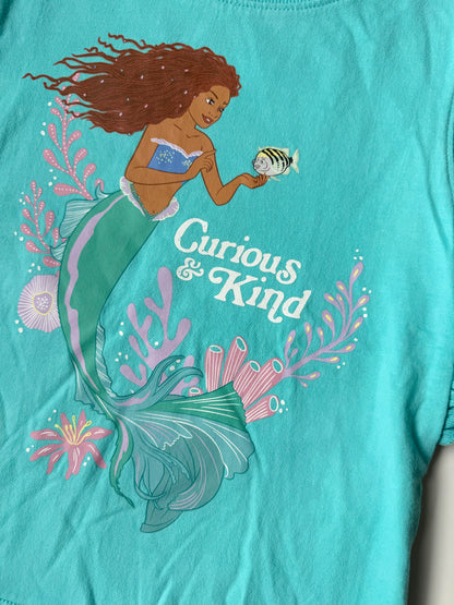 The Disney Store Blue Ariel “Curious & Kind” Sleeveless Ruffle Shirt (7/8 Years)