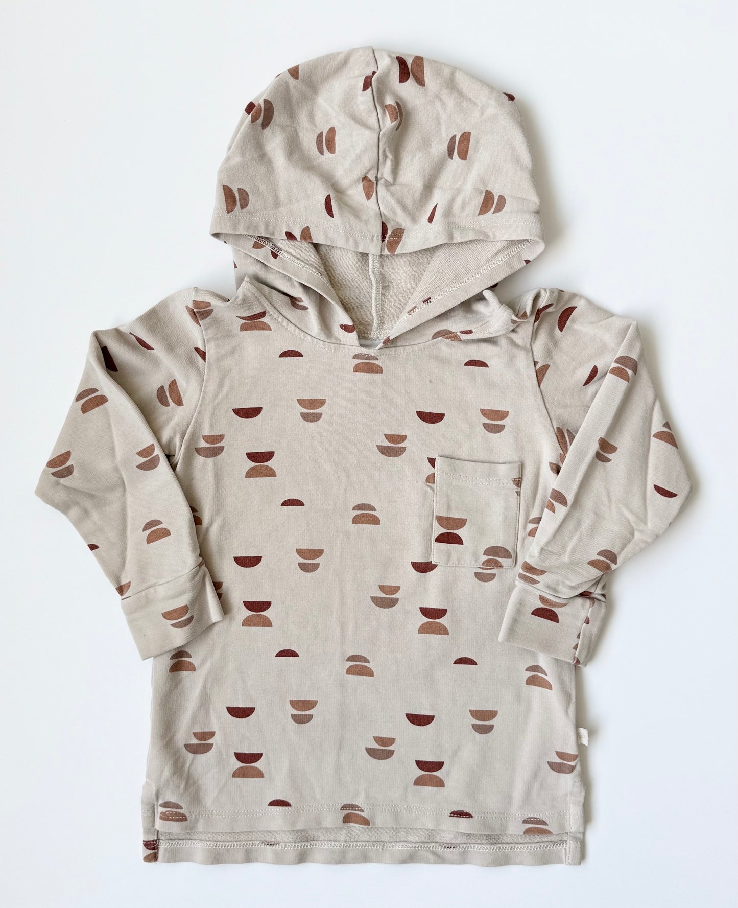 Jax & Lennon Tan Crescent Moons Hoodie (18-24 Months)