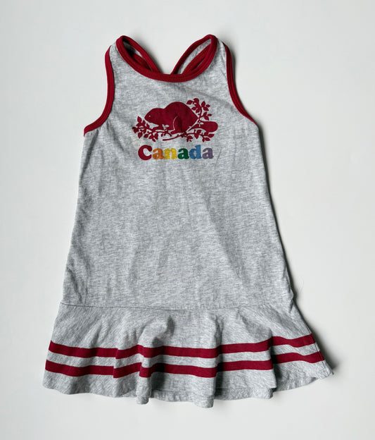 Roots Grey & Rainbow Tank Dress (18-24 Months)