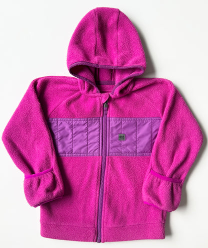 MEC Magenta & Purple Hooded Fleece Zip Up (24 Months)