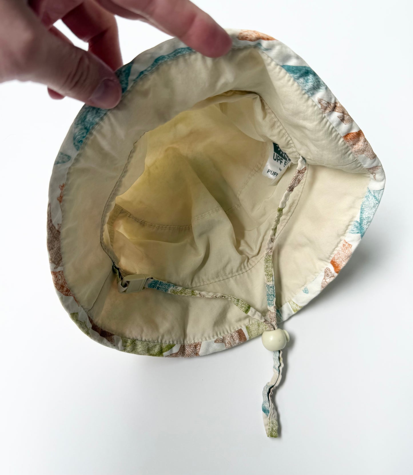 Puffin Gear Yellow Fish Sun Hat (6-12 Months)