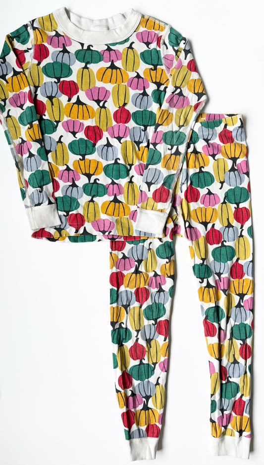 Hanna Andersson Colorful Pumpkins Two Peice PJ Set (6-7 Years)