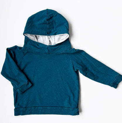 Portage & Main Blue Arrow Print Hoodie (1/2T)