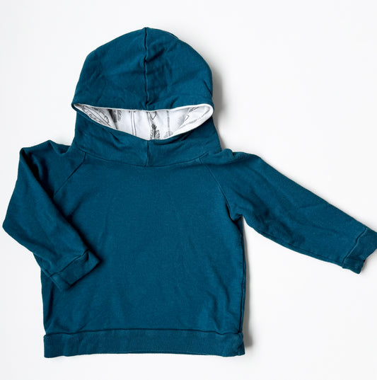 Portage & Main Blue Arrow Print Hoodie (1/2T)