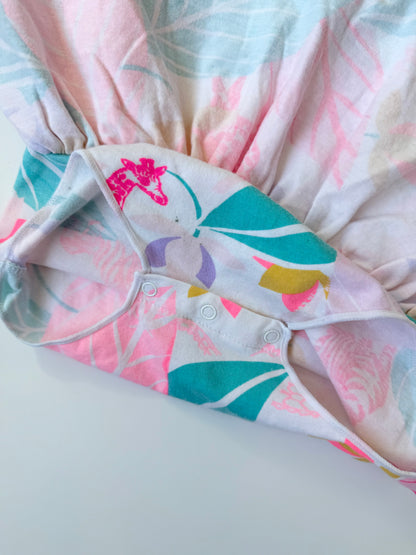 Bonds White Neon Giraffe Onesie Dress (12-18 Months)