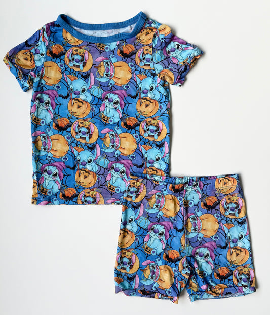 Little Snuggles Disney Stitch Halloween PJ Set (2T)