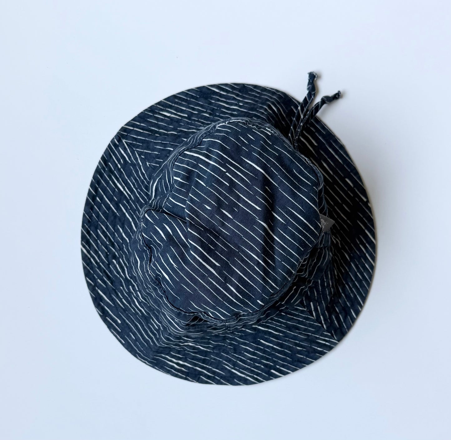 Jan & Jul Navy & White Stripes Sun Hat (0-6 Months)