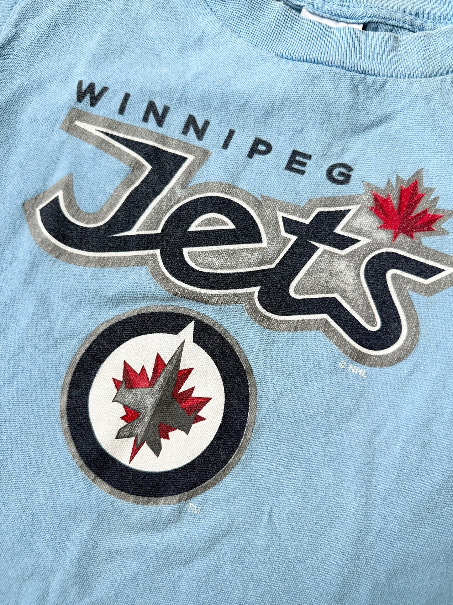Winnipeg Jets Blue Hockey T-Shirt (Youth Small)