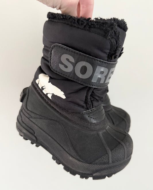 Sorel Black Snow Commander Winter Boots (6)