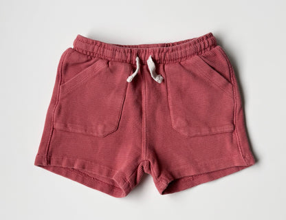 Zara Pink Ribbed Sweat Shorts (3-4 Years)